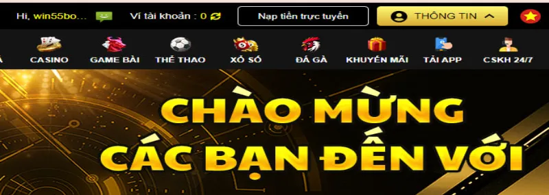 Những điều cần lưu ý trong quá trình nạp tiền Win55