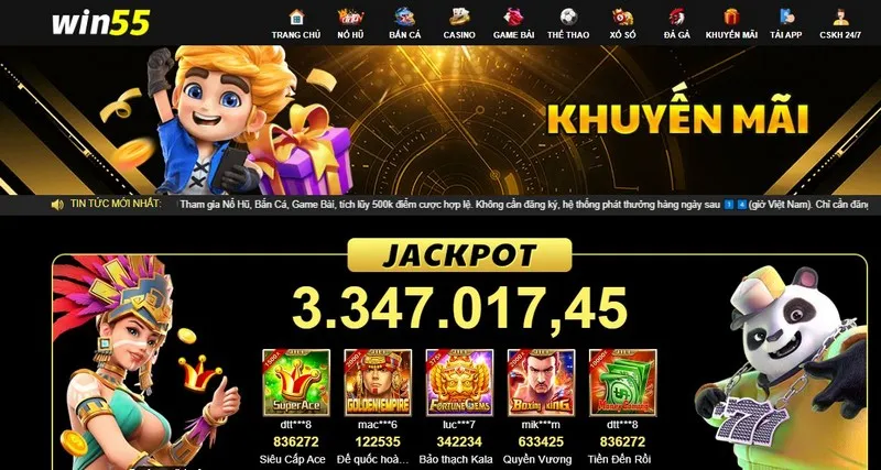 Win55 55k là chương trình tặng cược miễn phí hấp dẫn của nhà cái