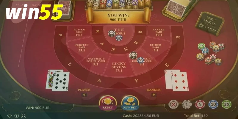 Baccarat cược hòa Win55 – Cách đặt cược và những điều cần biết 1 Baccarat cược hòa Win55 là gì?