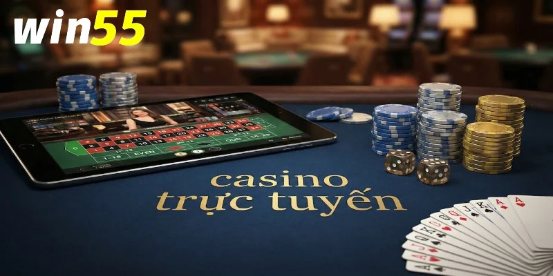 Casino ăn tiền thật Win55 – Khám phá sảnh game và cách tham gia 1 Tổng quan về casino ăn tiền thật Win55